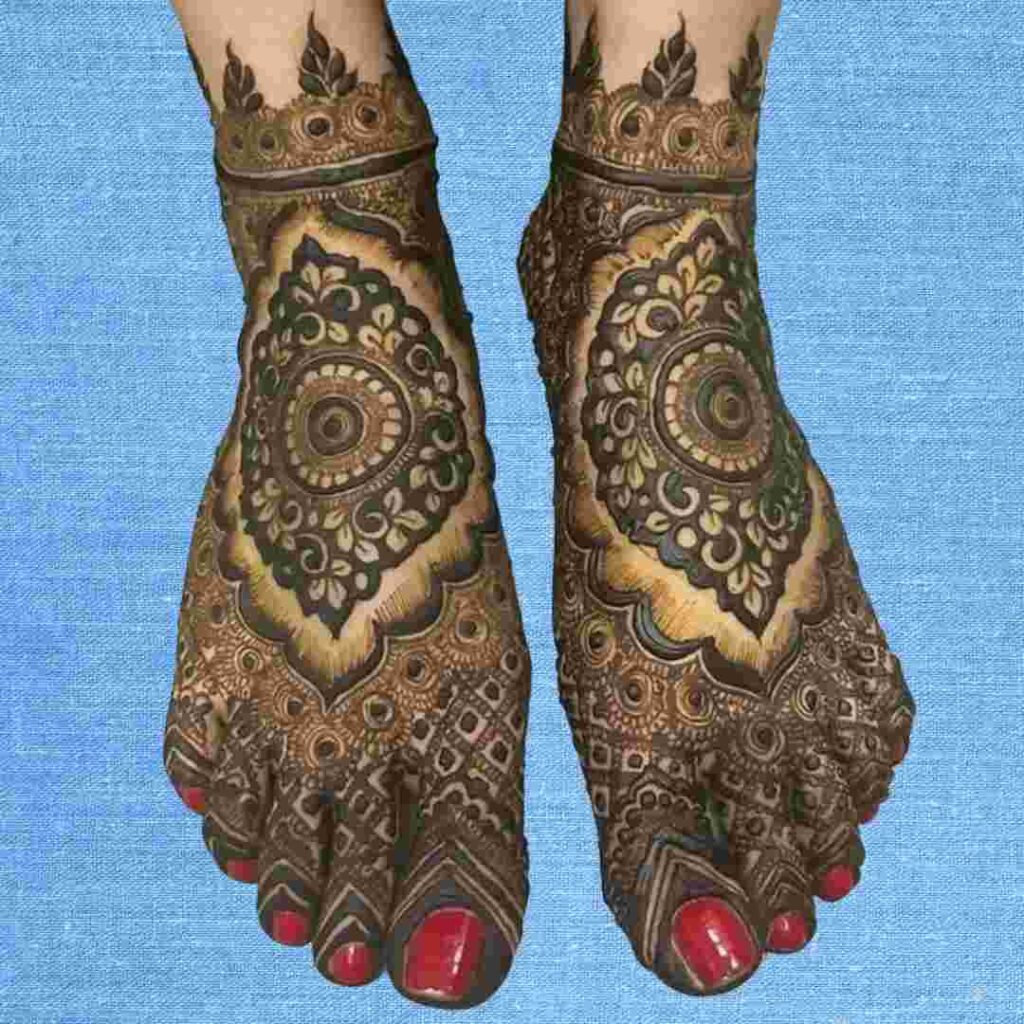 Groom Leg Mehndi Design