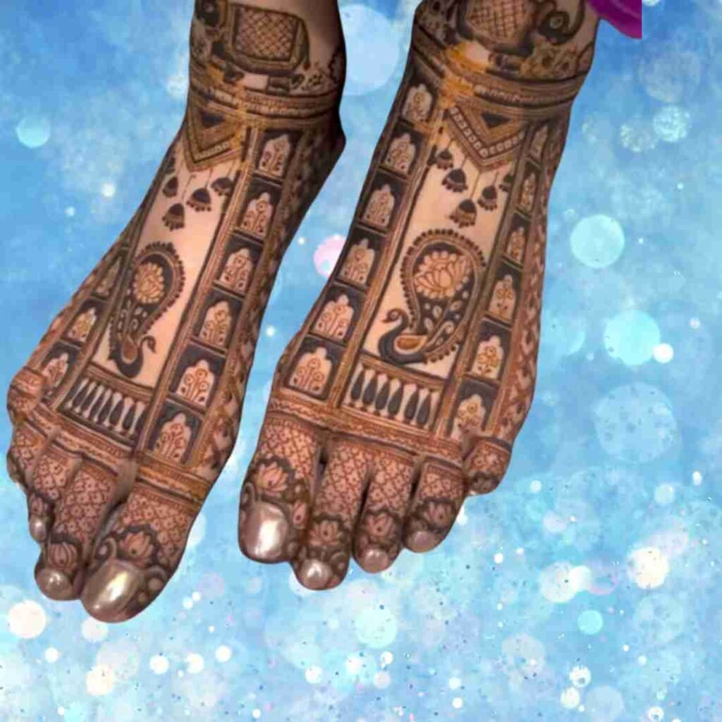 Groom Leg Mehndi Design