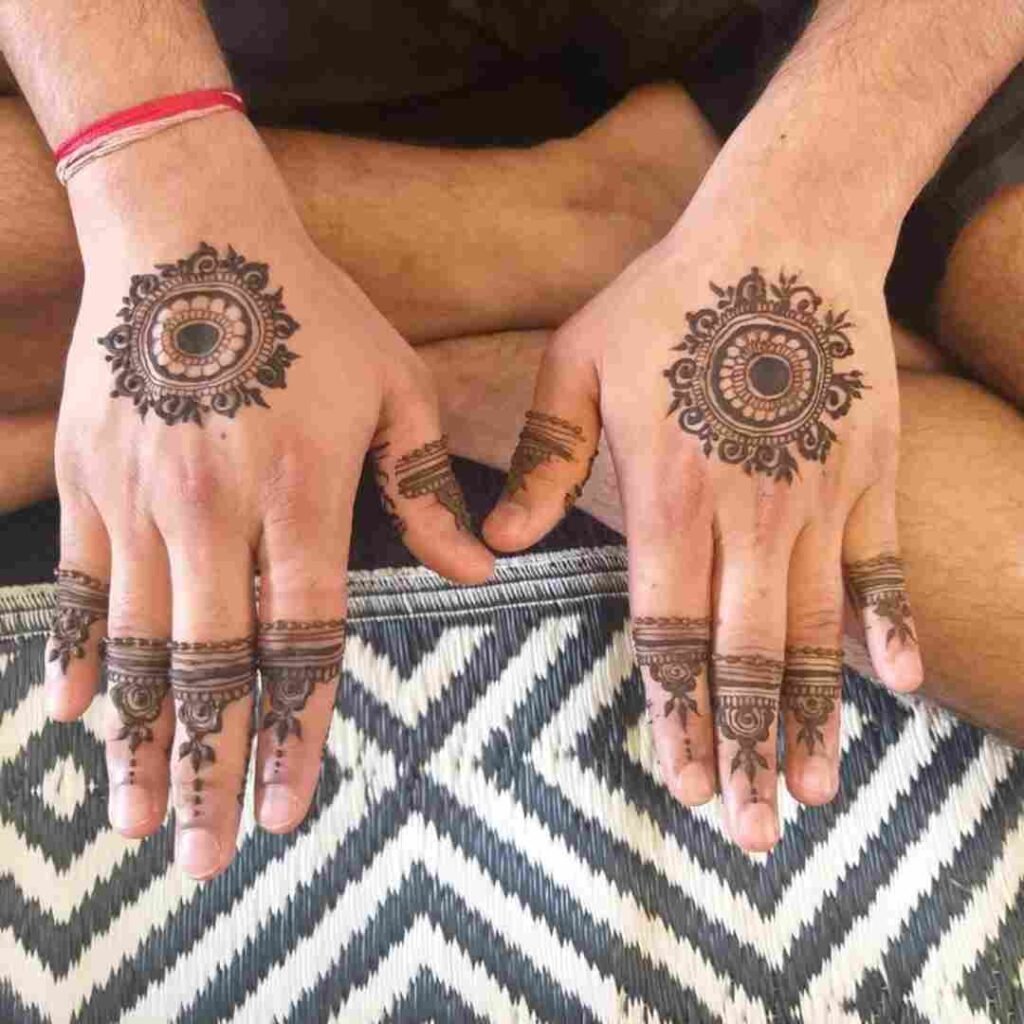 Simple Groom Mehndi Design