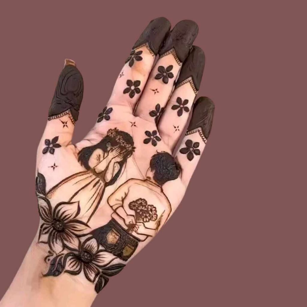 Simple Groom Mehndi Design