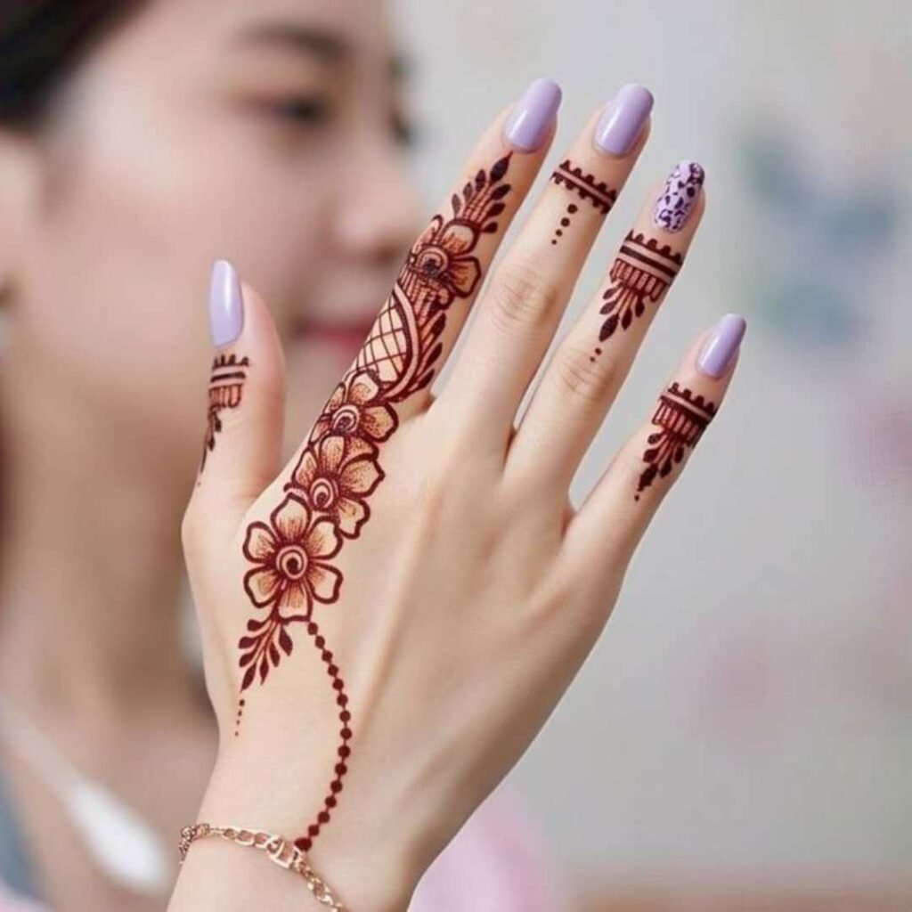 Beautiful Henna Tattoo Mehndi Design Simple