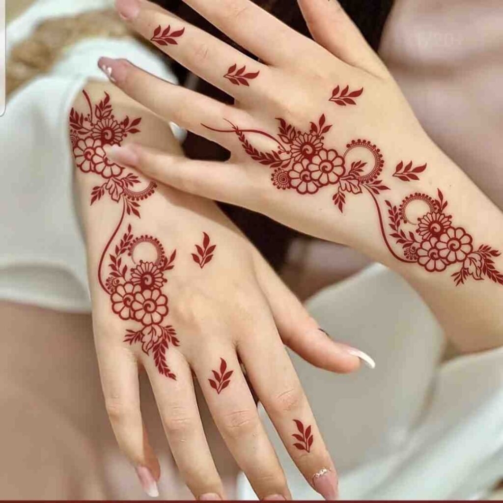 Henna Tattoo Mehndi Design Simple full Hand