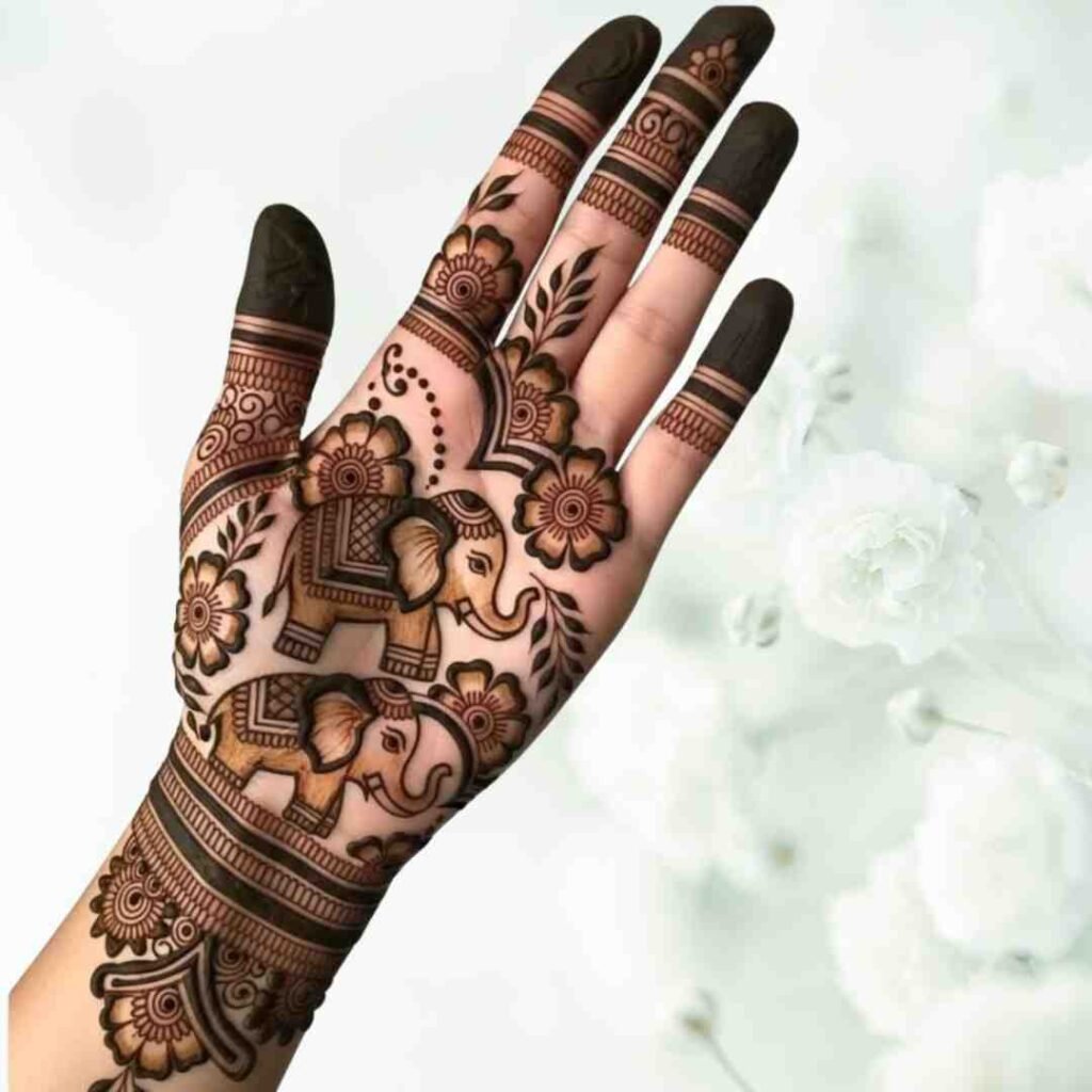 Stylish Henna Tattoo Mehndi Design Simple