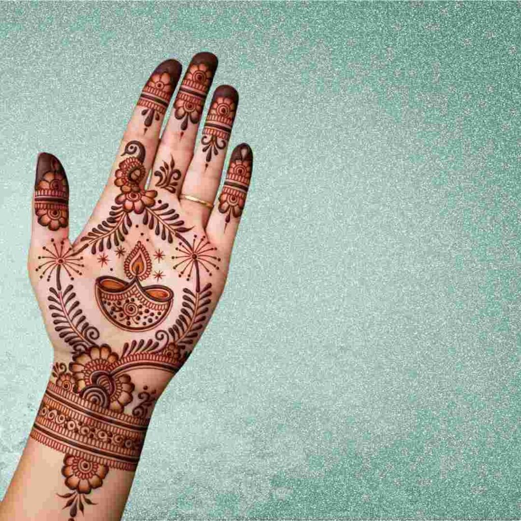 Stylish Henna Tattoo Mehndi Design Simple