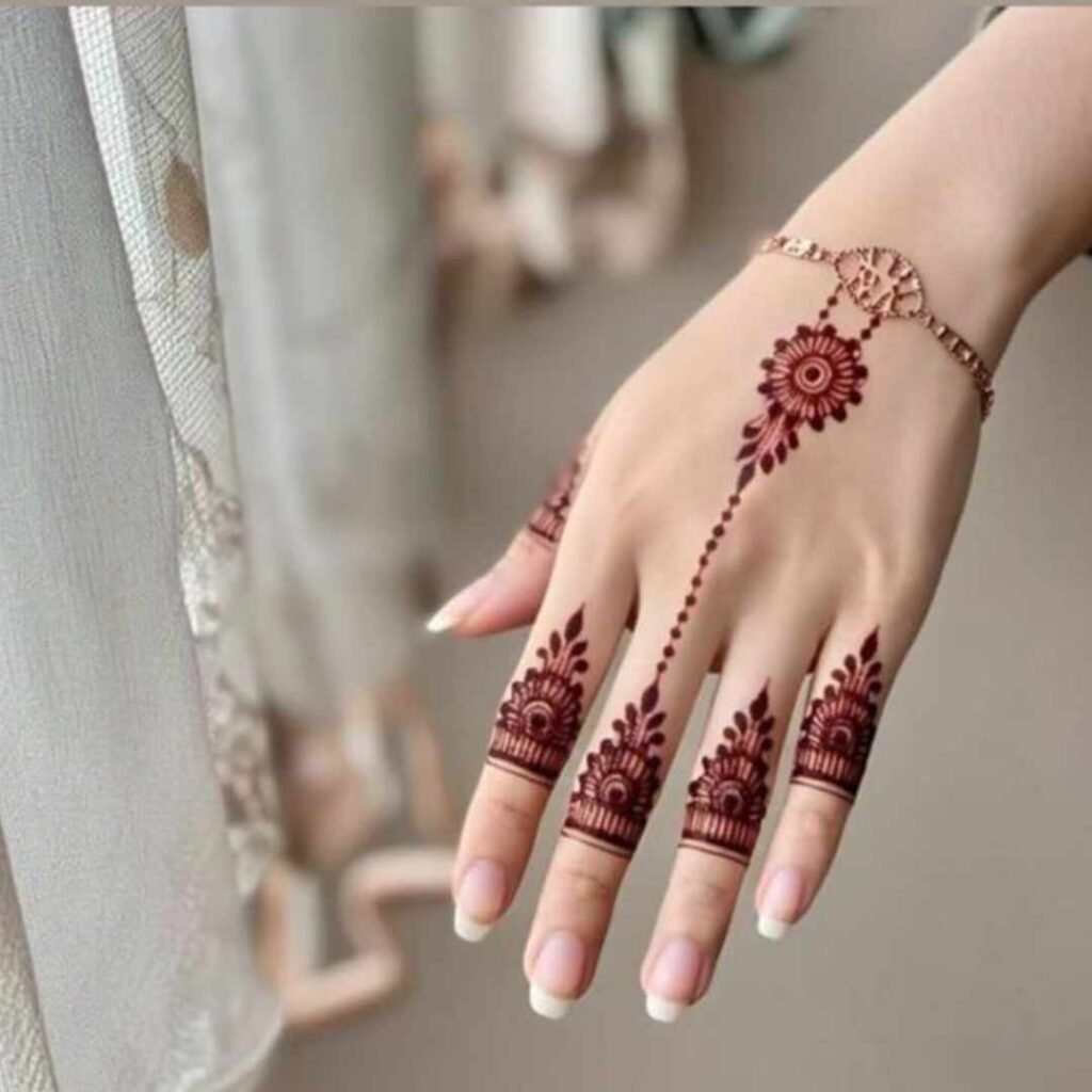 Henna Tattoo Mehndi Design Simple Butterfly