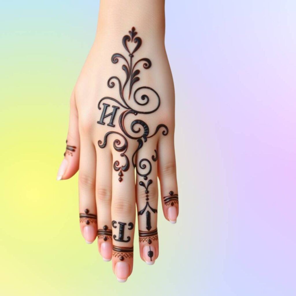Henna Tattoo Mehndi Design Simple