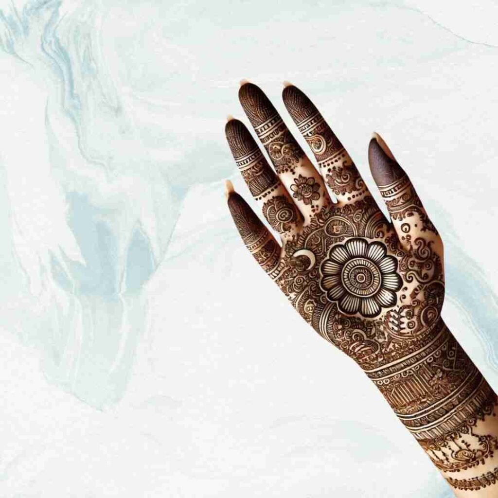Beautiful Karwa Chauth Mehndi Design