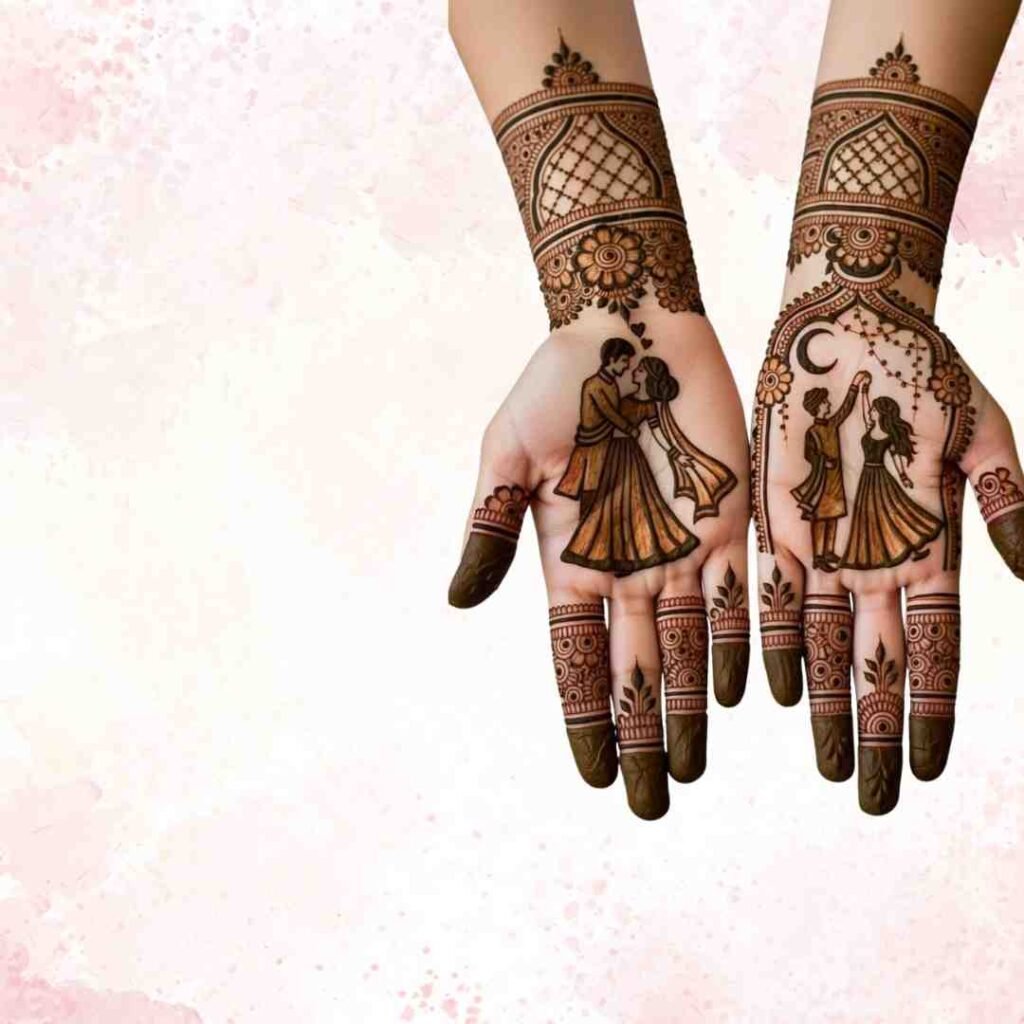 Beautiful Karwa Chauth Mehndi Design