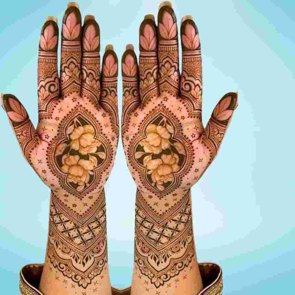 Beautiful Karwa Chauth Mehndi Design