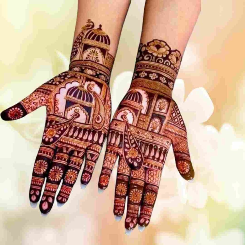 Easy Karwa Chauth Mehndi Design