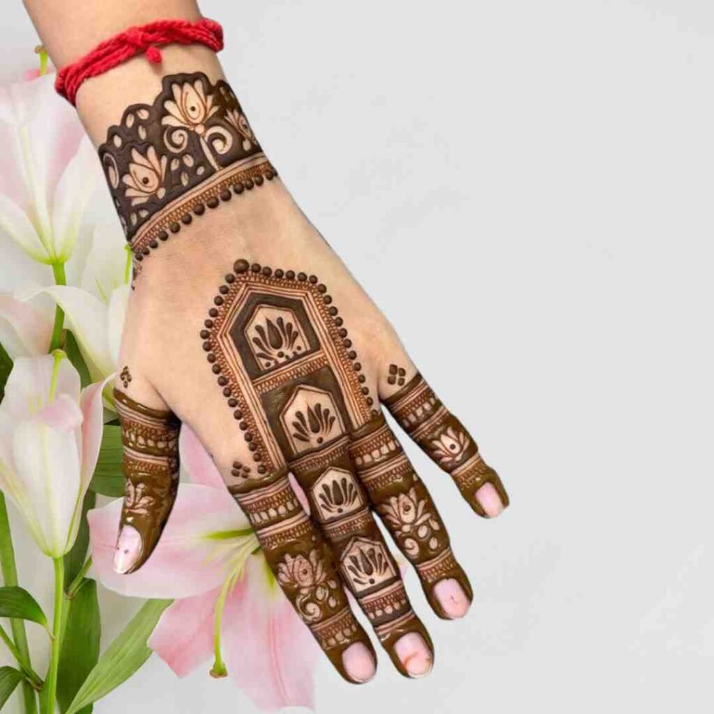 Easy Karwa Chauth Mehndi Design