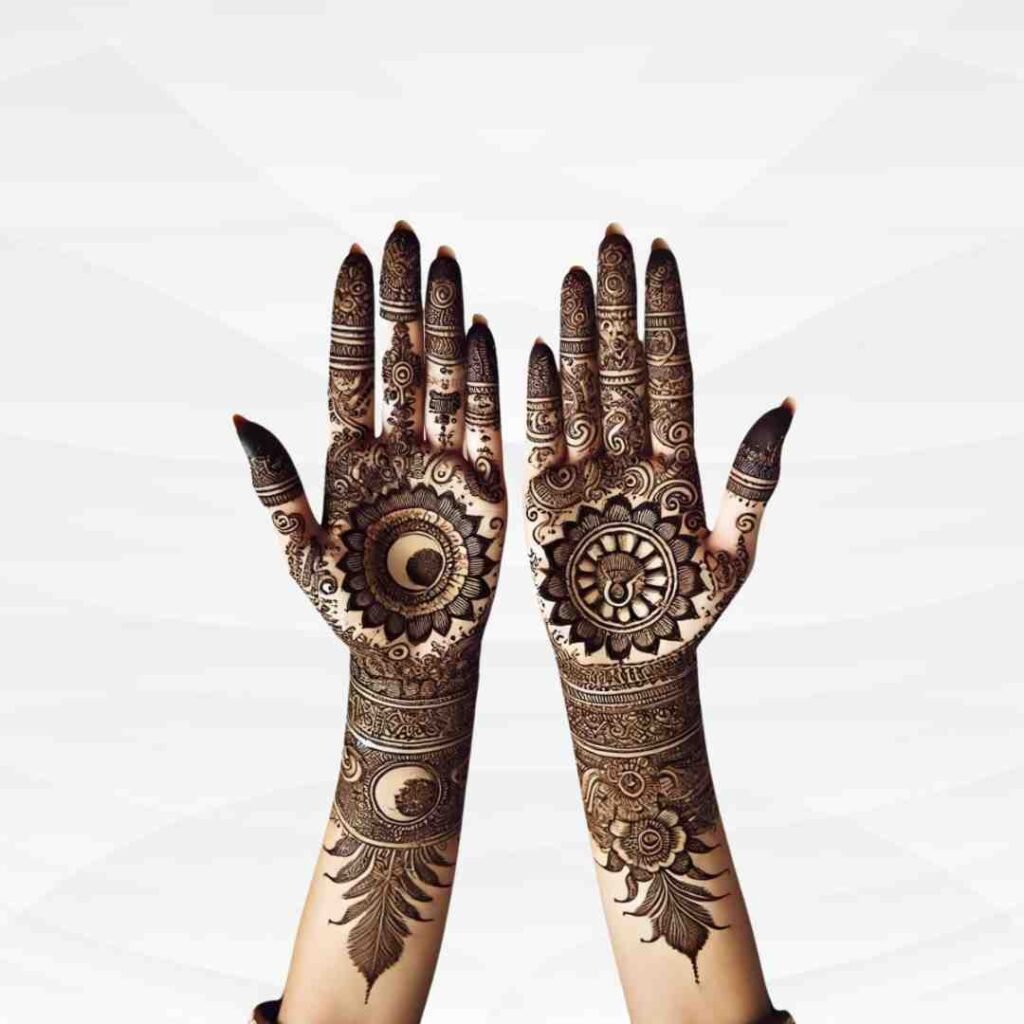 Easy Karwa Chauth Mehndi Design