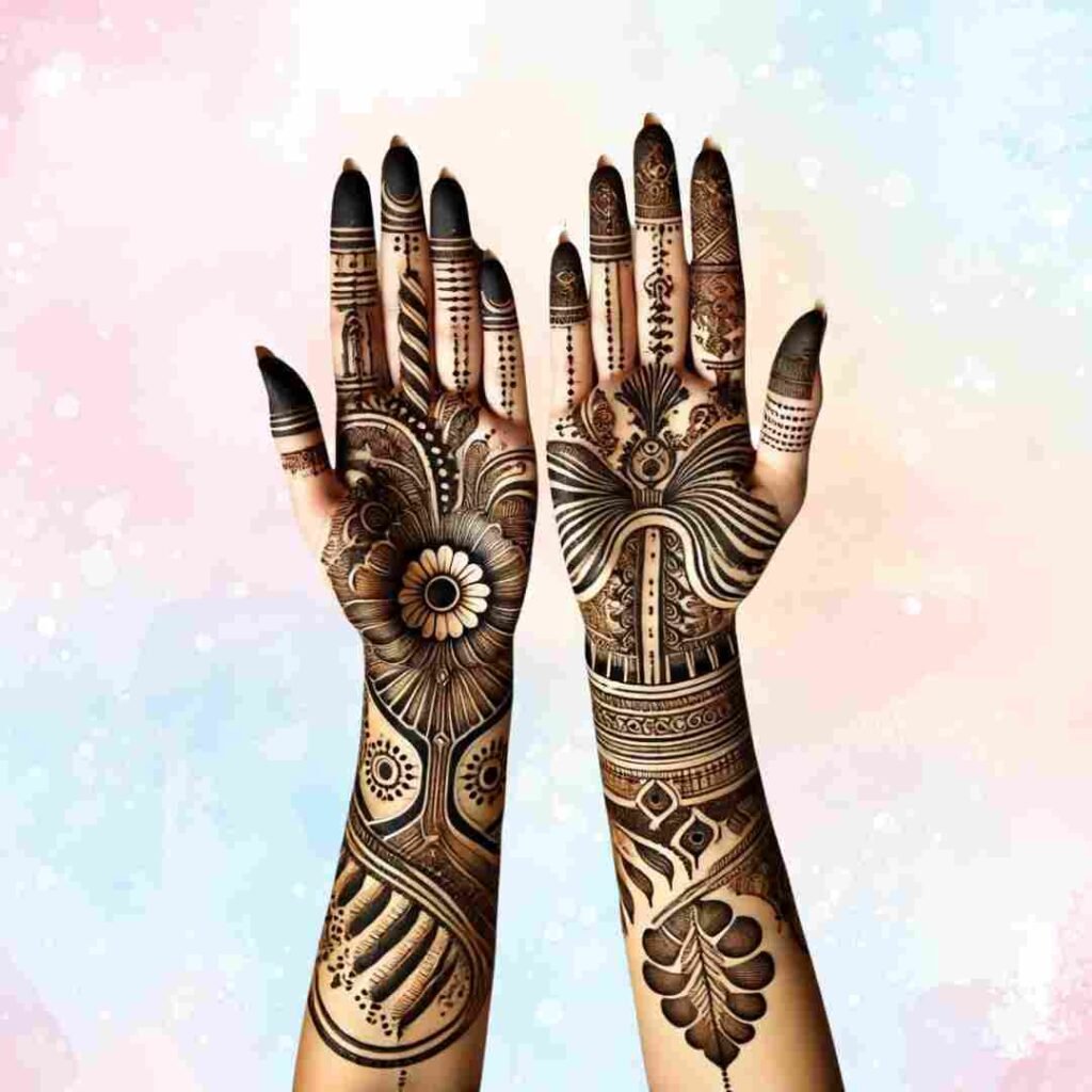 Easy Karwa Chauth Mehndi Design