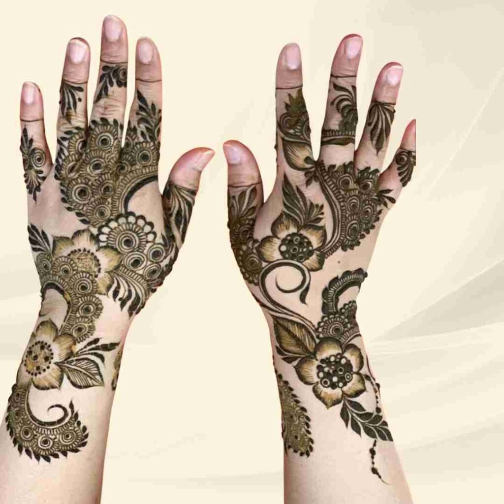 Simple Khafif Mehndi Design