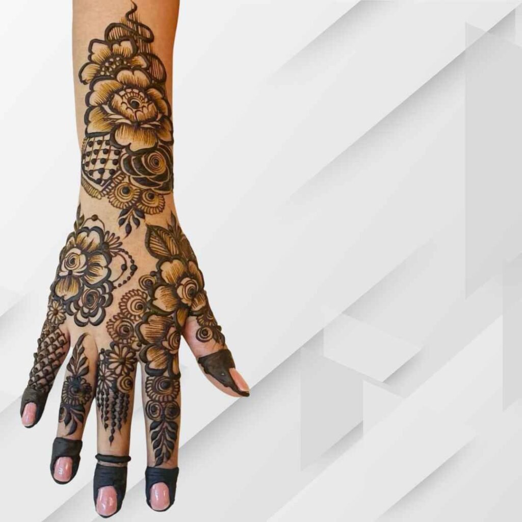 Stylish Khafif Mehndi Design