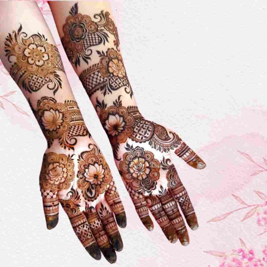 Stylish Khafif Mehndi Design