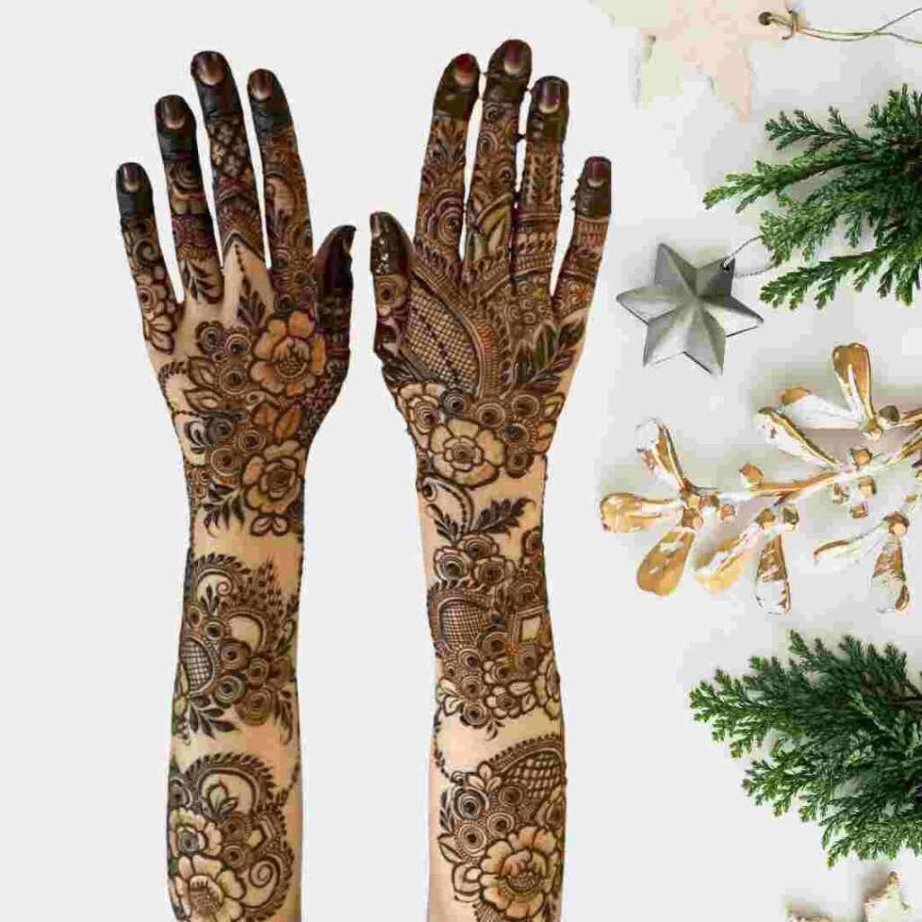 Stylish Khafif Mehndi Design