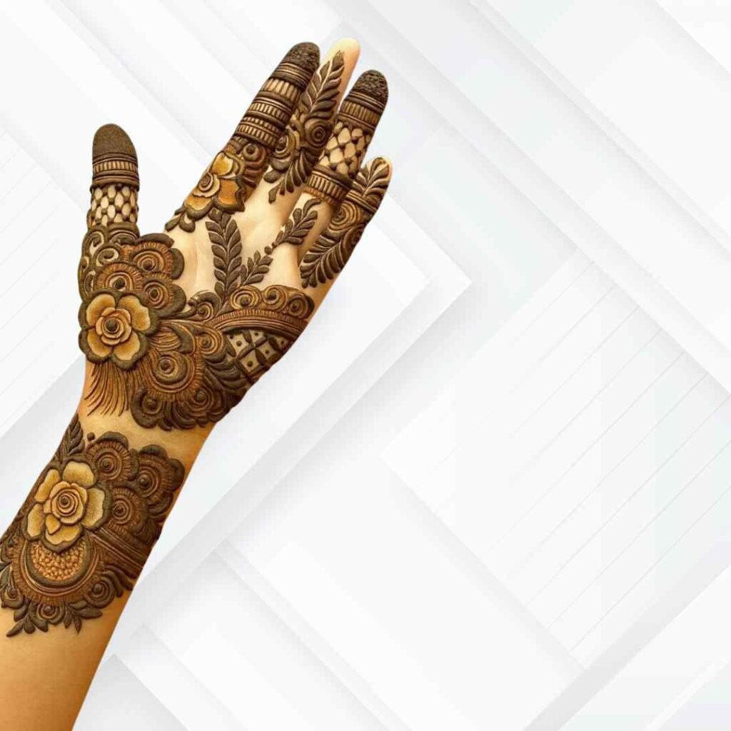 Stylish Khafif Mehndi Design