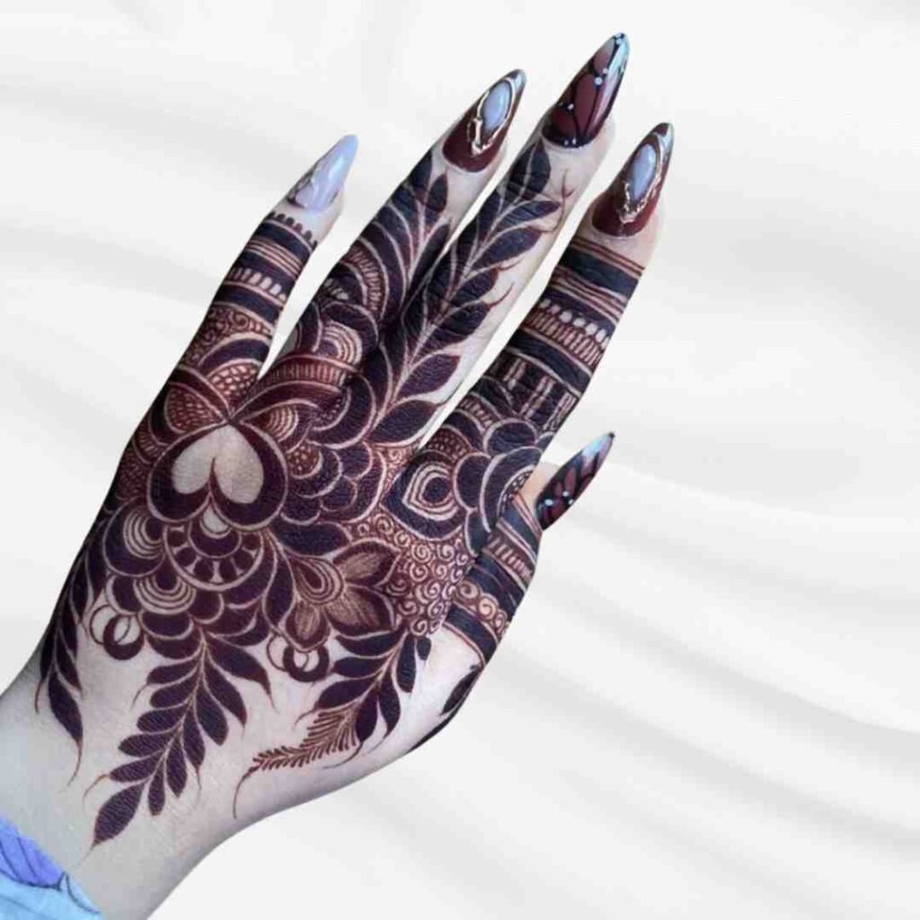 Stylish Khafif Mehndi Design Simple
