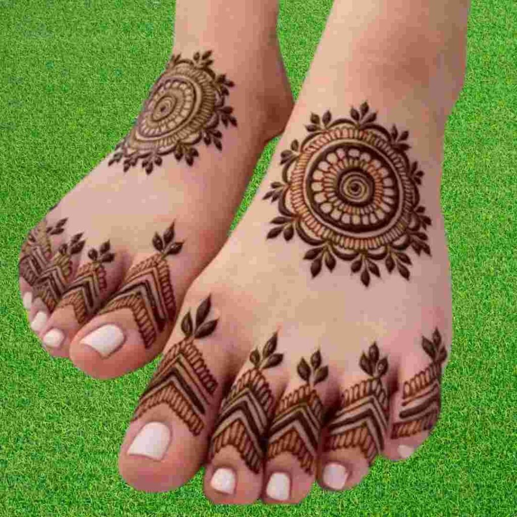 Kids Leg Mehndi Design