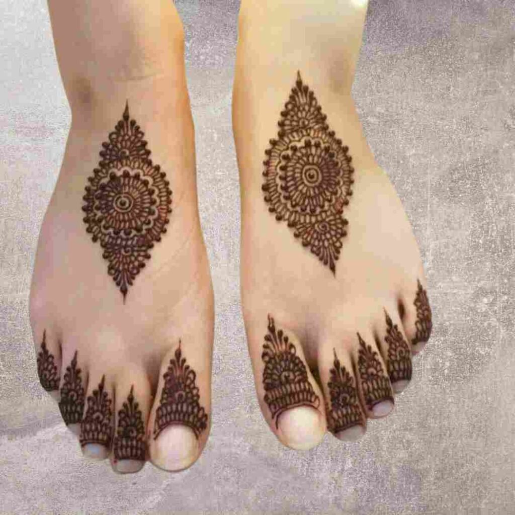 Kids Leg Mehndi Design