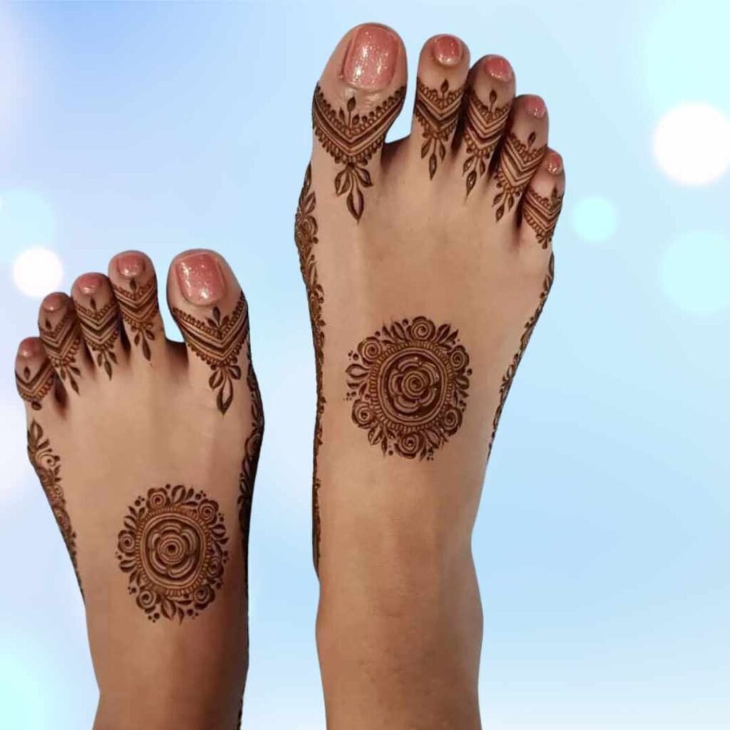 Kids Leg Mehndi Design