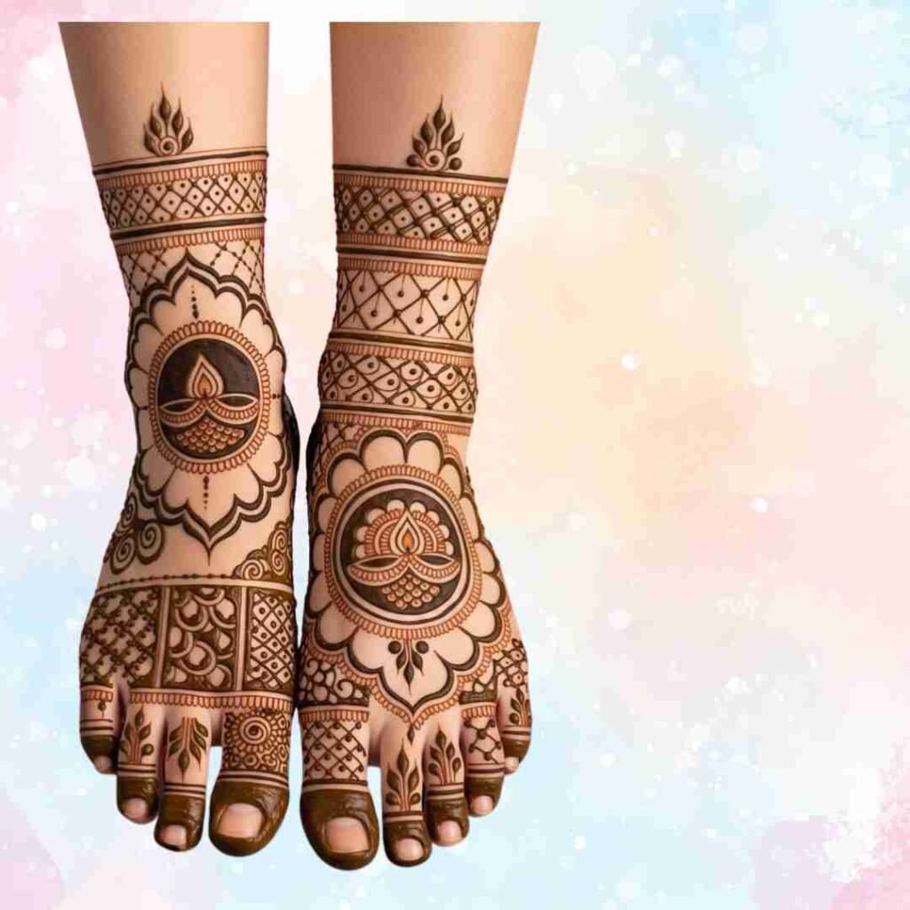 Leg Mehndi Design Khafif