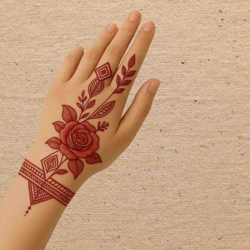 Lotus Mehndi Design 