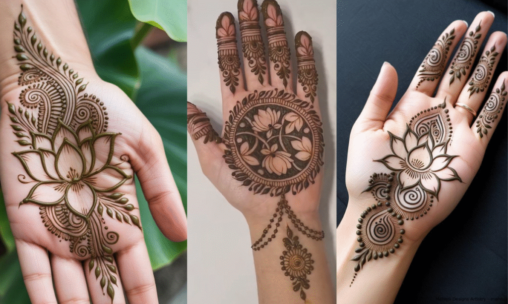 Lotus Mehndi Design