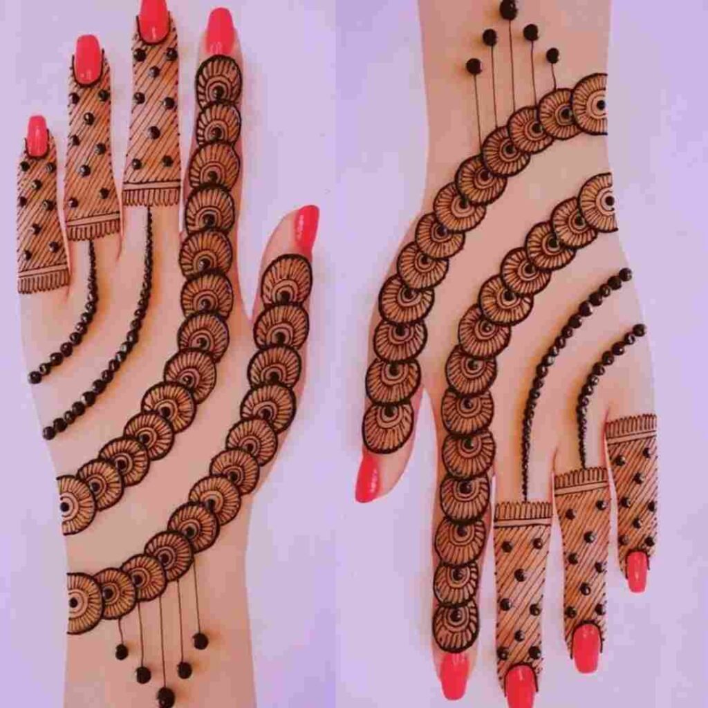 Simple Lotus Mehndi Design