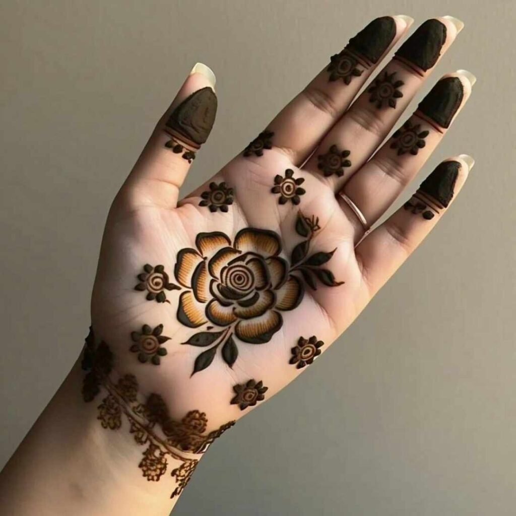 Lotus Mehndi Design Images
