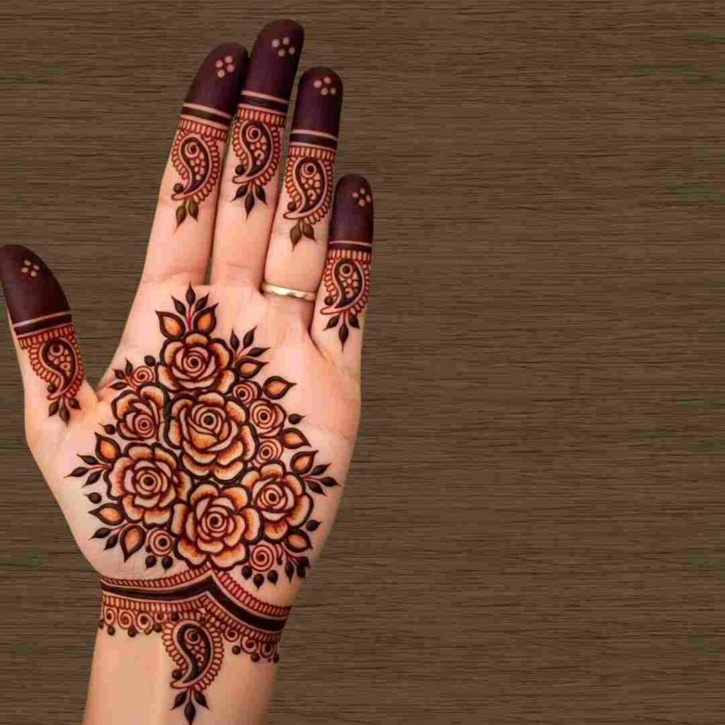 Lotus Mehndi Design Images