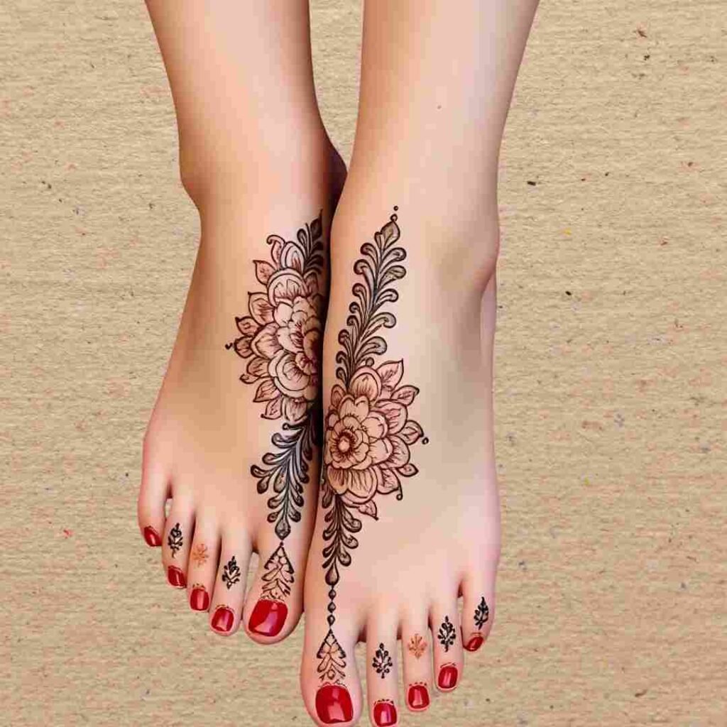 Lotus Mehndi Design Images