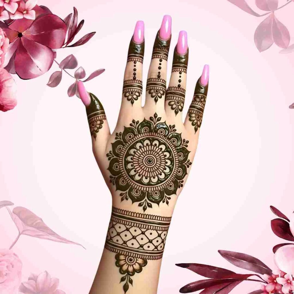 Lotus Mehndi Design Images