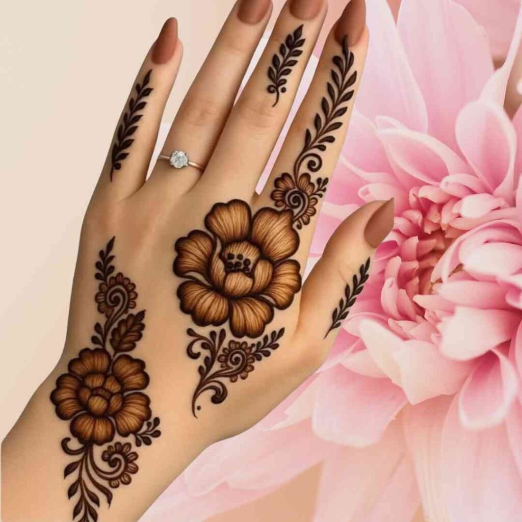 Lotus Mehndi Design 