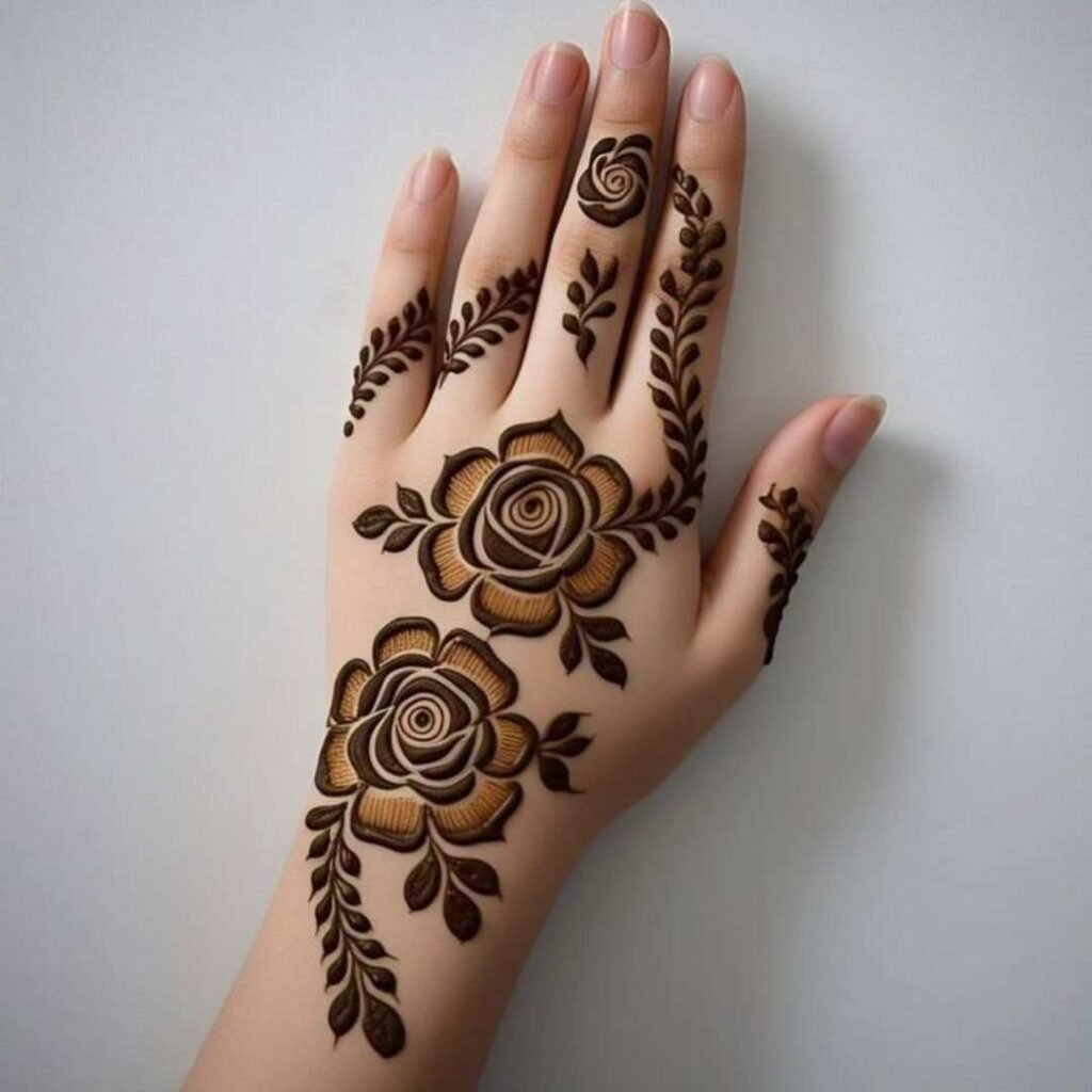 Lotus Mehndi Design 