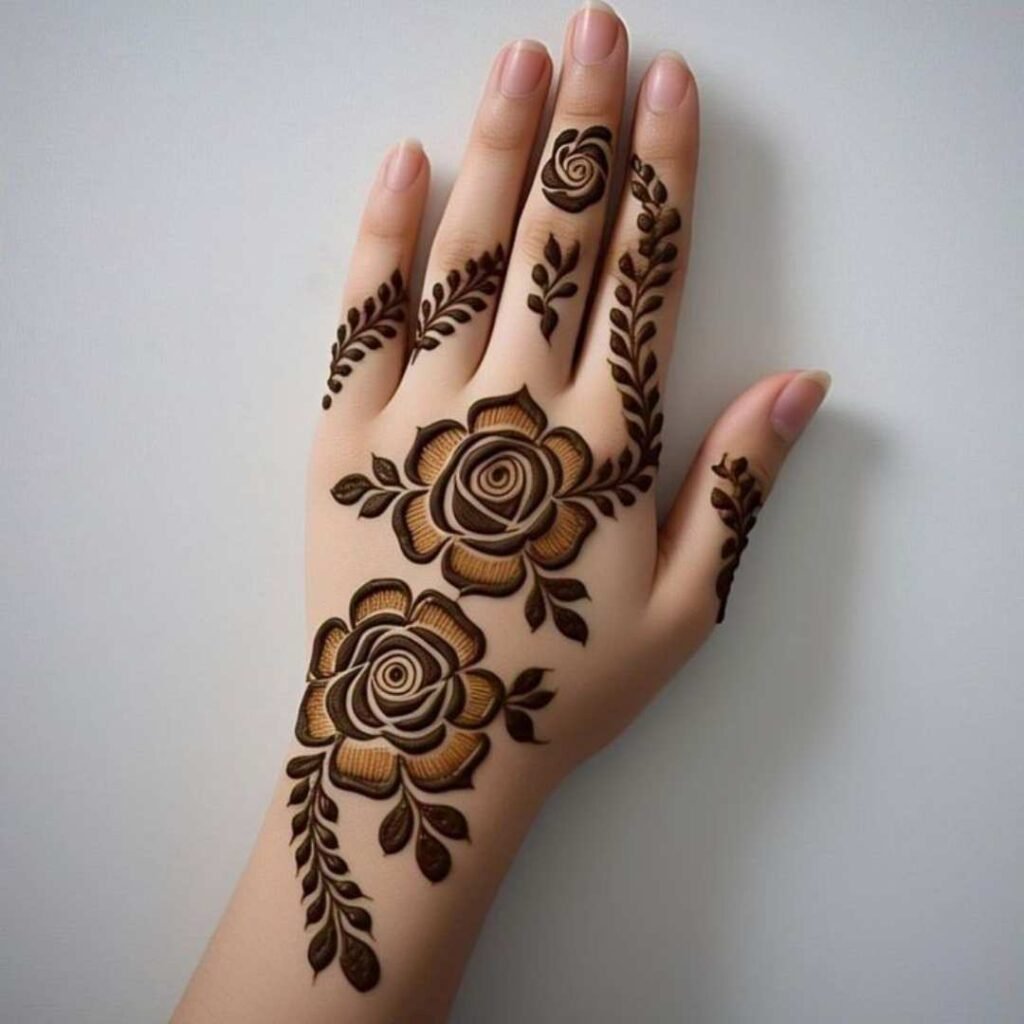 Lotus Mehndi Design 
