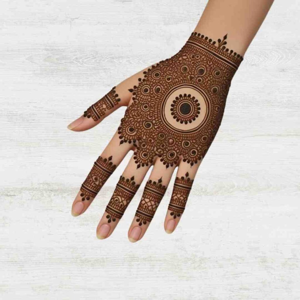 Simple Mehndi Design Back Hand