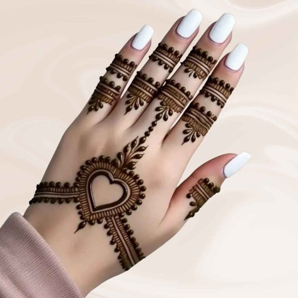Simple Mehndi Design Back Hand