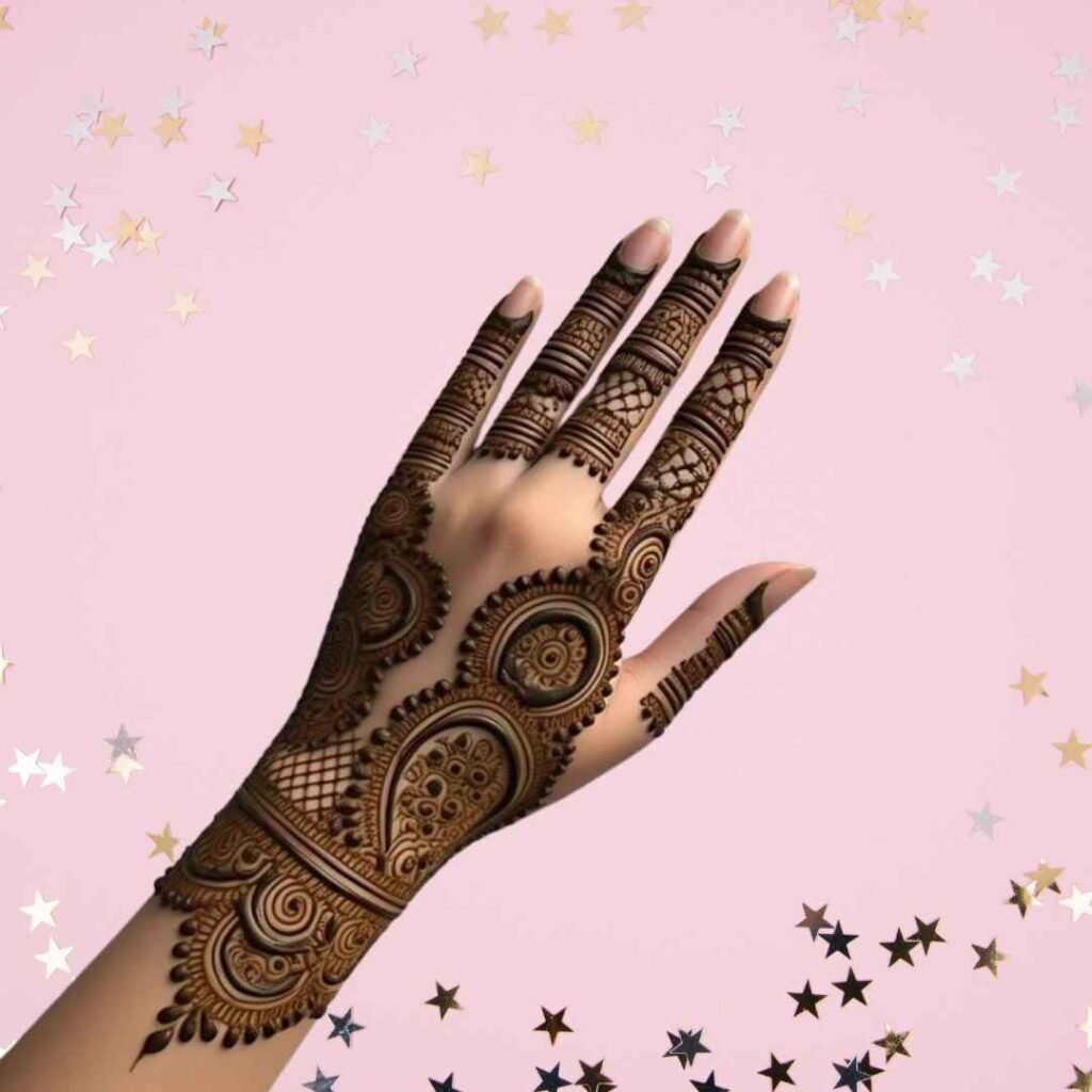 Simple Mehndi Design Back Hand