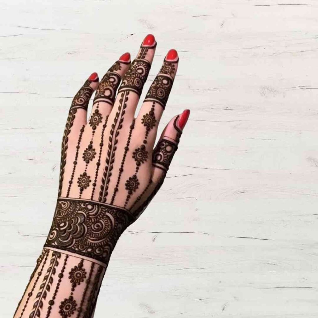 Simple Mehndi Design Back Hand