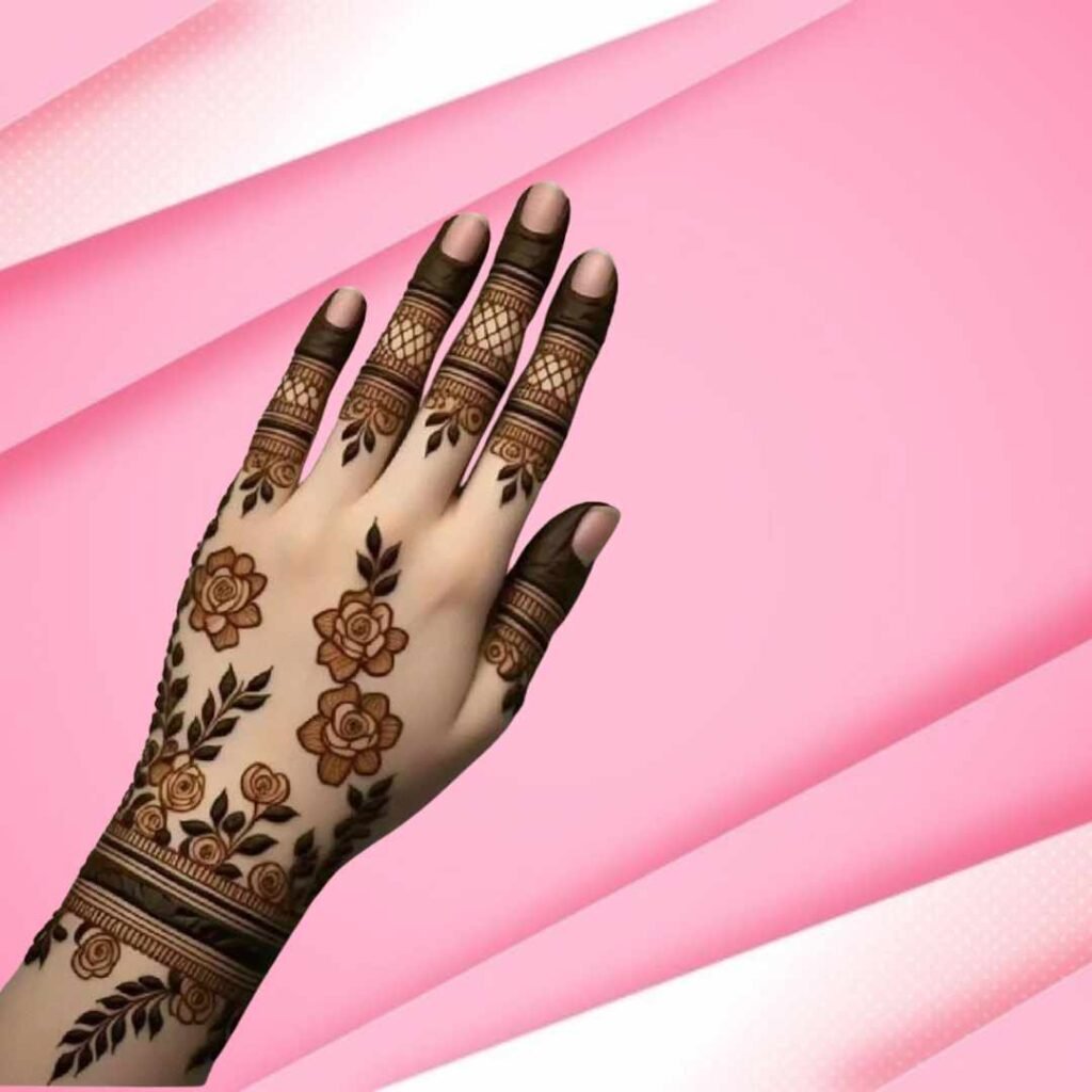 Simple Mehndi Design Back Hand