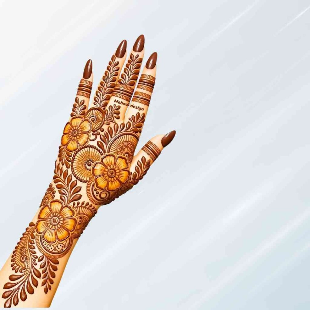 Easy Mehndi Design Back Hand