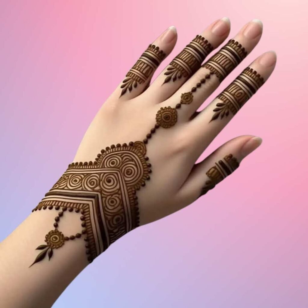 Easy Mehndi Design Back Hand
