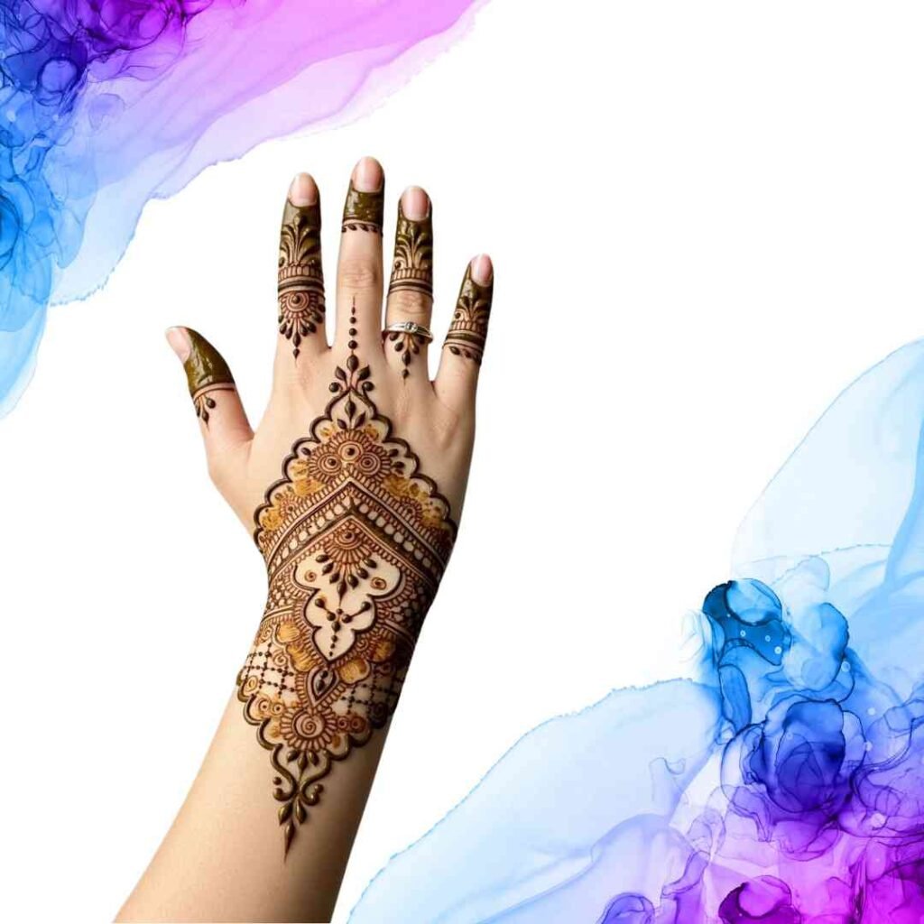 Easy Mehndi Design Back Hand