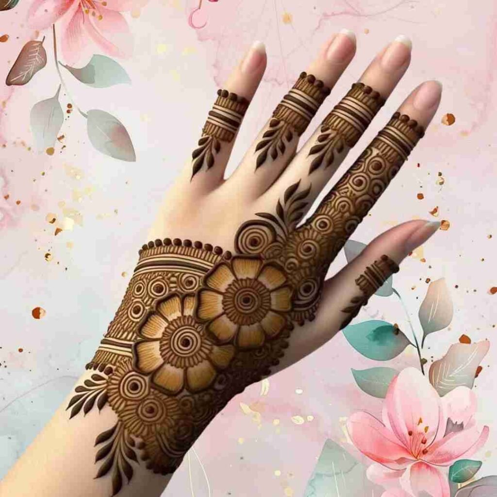 Easy Mehndi Design Back Hand