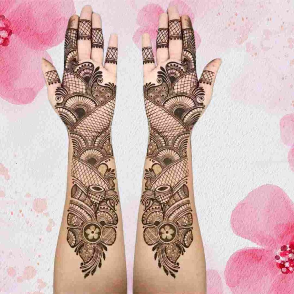 Very Easy Mehndi Design Front Hand