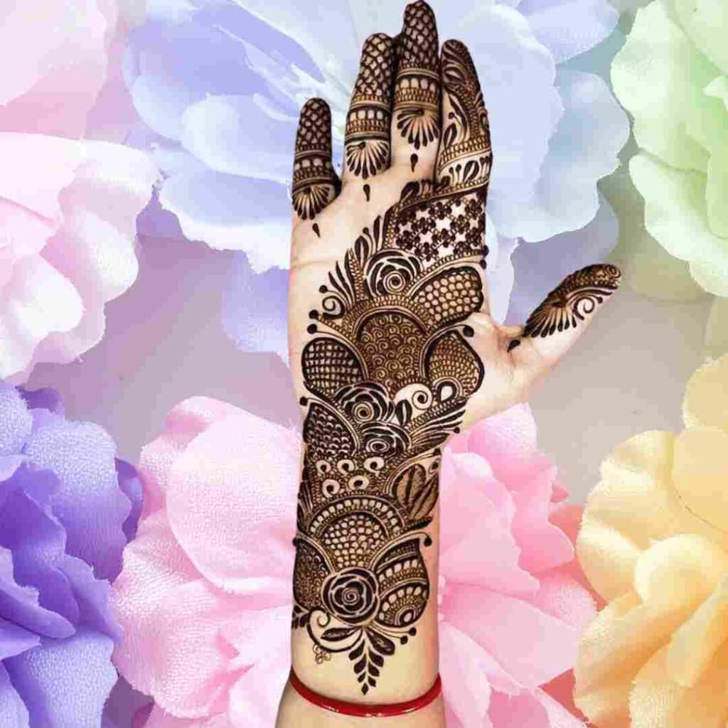 Very Easy Mehndi Design Front Hand