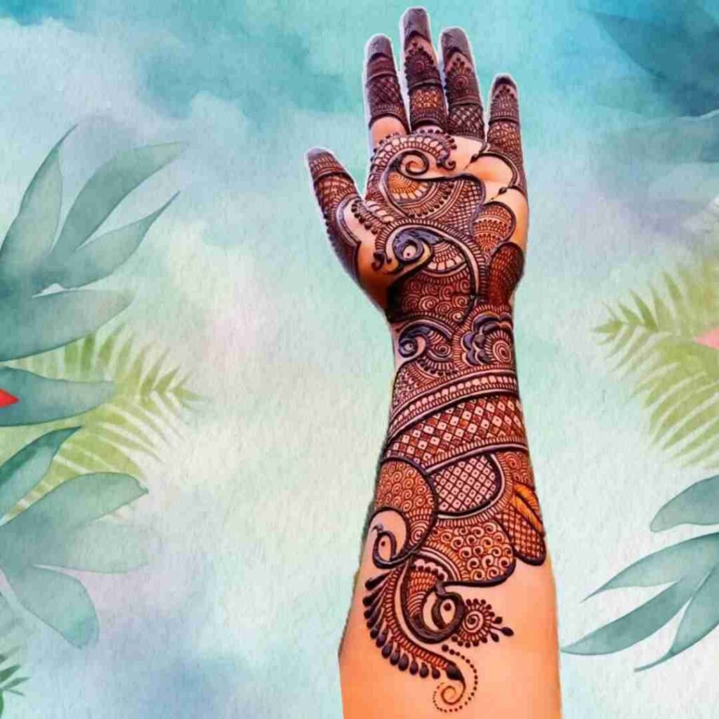 Very Easy Mehndi Design Front Hand