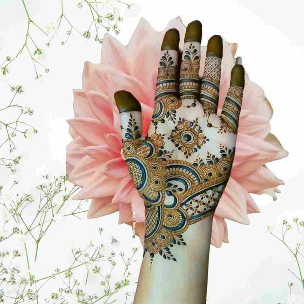 Simple Mehndi Design Front Hand